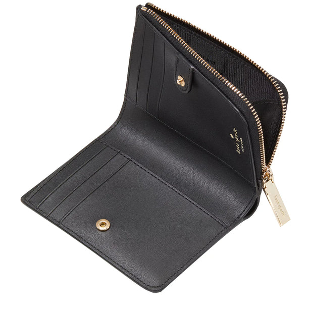 Kate Spade Madison Small L Zip Wallet in Black KH615