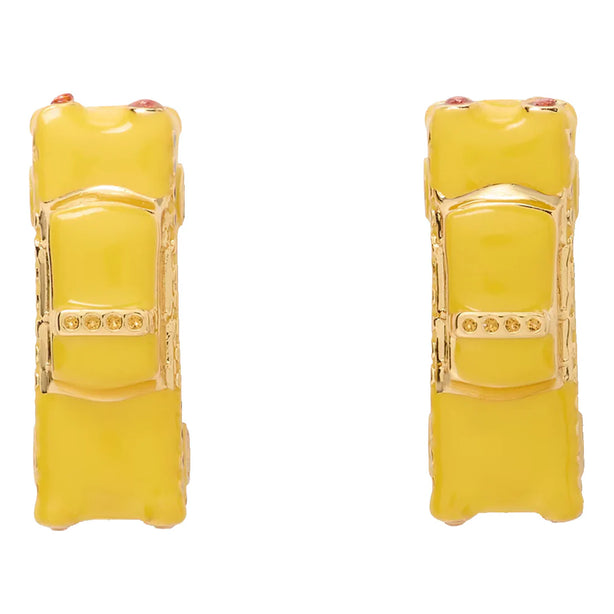 Kate Spade Hit The City Taxi Studs Earrings in Yellow Multi KJ702