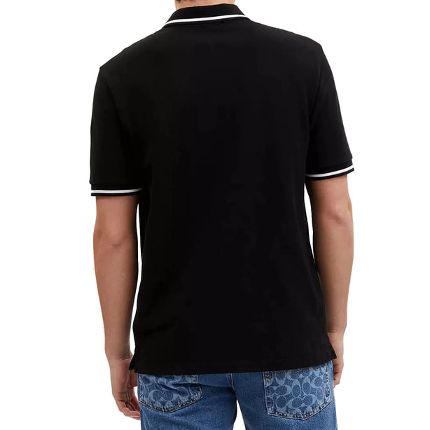 Coach Signature Polo T-Shirt in Black CO817 (XS)