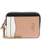 Coach Zip Card Case In Colorblock in Chalk Multi C1886
