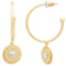 Kate Spade Heartful Hoops Earrings in Gold/ Silver kg151