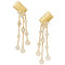 Kate Spade Coffee Break Sugar Statement Earrings in Clear/ Gold kg165