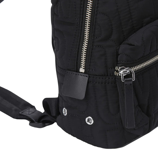 Marc Jacobs Nylon Jumbled Logo Workwear Small Backpack Bag in Black 4S4HBP002H02