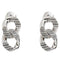 Marc Jacobs The Monogram Chain Link Earrings in Light Antique Silver 2F3JER001J28