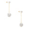 Kate Spade Razzle Dazzle Linear Earrings in Clear/ Worn Gold o0ru2975