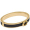 Coach Signature Push Hinged Bangle Bracelet in Gold/ Black F67480