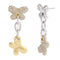 Coach Pavé Butterfly Drop Earrings in Gold/ Silver CT637