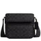 Coach Sullivan Flap Crossbody Bag In Signature Canvas in Charcoal/ Black CZ396