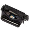 Coach Sullivan Flap Crossbody Bag In Signature Canvas in Charcoal/ Black CZ396