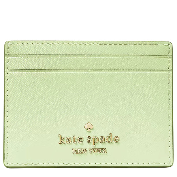 Kate Spade Madison Small Slim Card Holder in Matcha Latte KI368