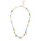Coach Heart Multi Charm Beaded Necklace in Gold/ Multi CV264