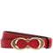 Coach Signature Buckle Belt, 25 Mm in 1941 Red/ Gold C1725 (L)