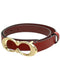 Coach Signature Buckle Belt, 25 Mm in 1941 Red/ Gold C1725 (L)