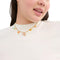 Coach X Observed By Us Strawberry Heart Charm Necklace in Gold/ Multi CV263