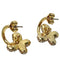 Coach Pavé Butterfly Huggie Earrings in Gold/ Silver CT089