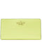 Kate Spade Madison Large Slim Wallet in Lime Slushy KI366