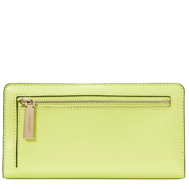 Kate Spade Madison Large Slim Wallet in Lime Slushy KI366