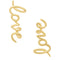 Kate Spade Say Yes Love Earrings in Gold KI173