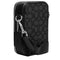 Coach Stanton Crossbody Bag In Signature Jacquard in Charcoal/ Black CH097