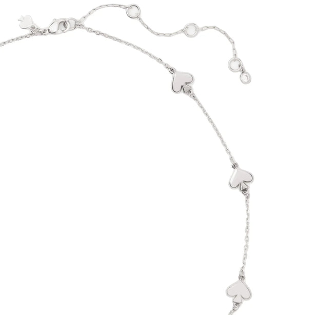 Kate Spade Spot The Spade Metal Scatter Necklace in Silver KH268