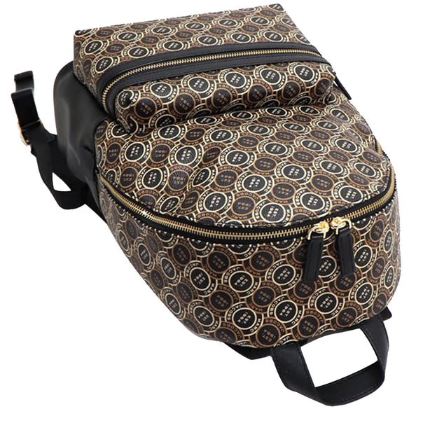 Marc Jacobs Signet Canvas Backpack Bag in Black Multi H302M12FA22