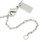Coach Open Circle Stone Necklace in Silver F54514
