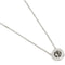 Coach Open Circle Stone Necklace in Silver F54514