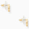 Kate Spade Spot The Spade Pave Halo Spade Studs Earrings in Clear/ Gold o0ru2605