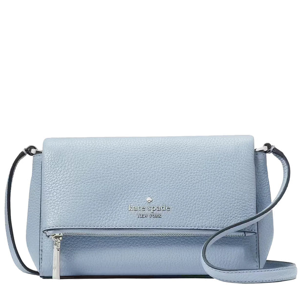 Kate Spade Leila Mini Zip Crossbody Bag in Muted Blue KE487
