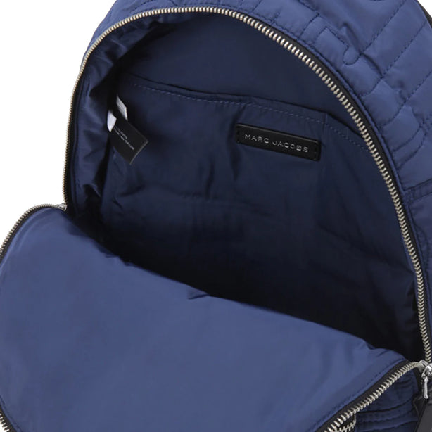 Marc Jacobs Nylon Jumbled Logo Workwear Backpack Bag in Azure Blue 4S4HBP001H02