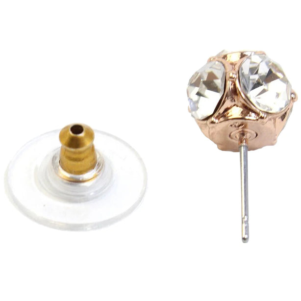 Kate Spade Lady Marmalade Studs Earrings in Clear/ Rose Gold o0ru1147