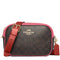 Coach Jamie Camera Bag In Signature Canvas in Brown/ Watermelon CA547