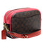 Coach Jamie Camera Bag In Signature Canvas in Brown/ Watermelon CA547