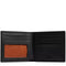 Coach Id Billfold Wallet In Signature Canvas in Tan/ Black CY394