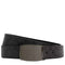 Coach Boxed Plaque And Harness Buckle Cut To Size Reversible Belt, 38 Mm in Charcoal/ Black CW362