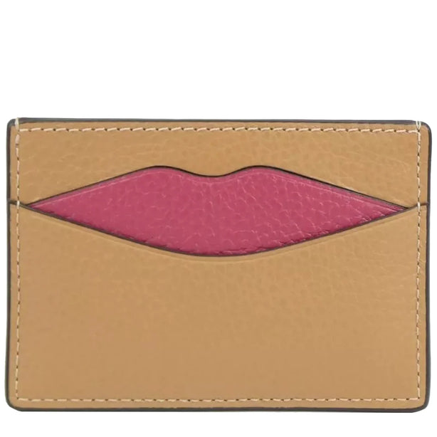 Coach Lip Card Case in Latte Multi CW926