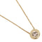 Coach Open Circle Stone Necklace in Gold F54514