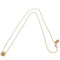 Coach Open Circle Stone Necklace in Gold F54514