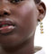 Coach Open Circle Linear Earrings in Gold/ Multi CY104