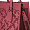 Coach Field Tote Bag 22 With Horse And Carriage in Rouge CD750