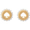 Kate Spade Spot The Spade Pearl Halo Studs Earrings in Cream/ Gold KL113
