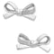 Kate Spade Skinny Mini Bow Studs Earrings in Silver o0ru2907