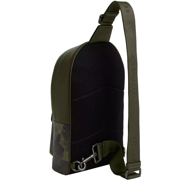 Coach West Pack Bag In Signature Camo Print in Dark Shamrock Multi CW312