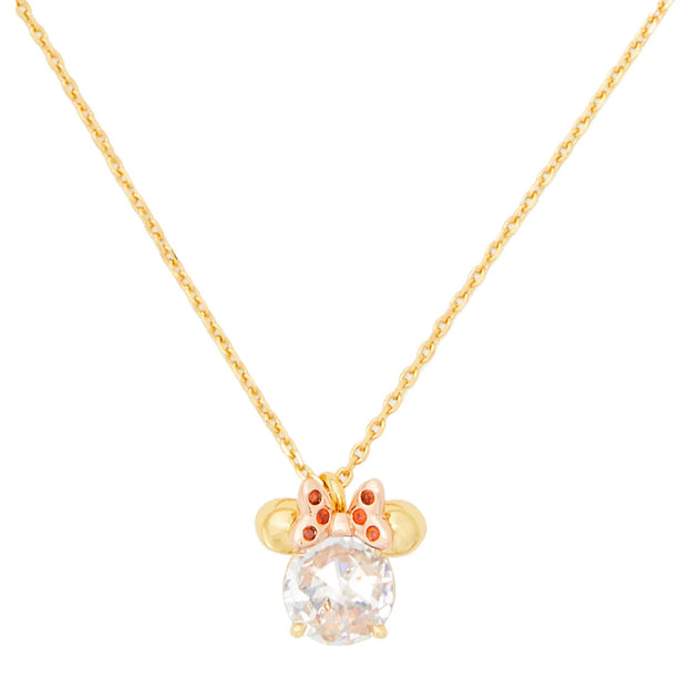 Kate Spade Disney x Kate Spade New York Minnie Pendant Necklace in Clear Multi k9265