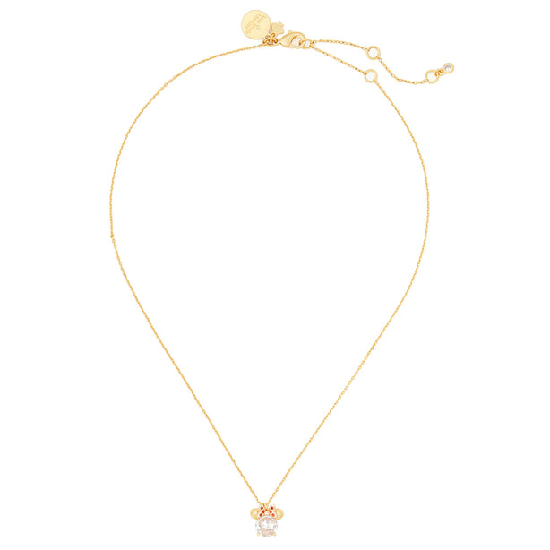Kate Spade Disney x Kate Spade New York Minnie Pendant Necklace in Clear Multi k9265