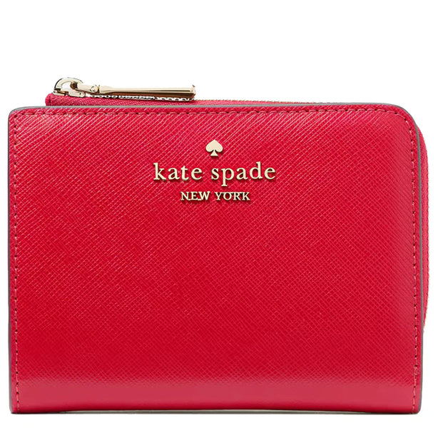 Kate Spade Madison Small L Zip Wallet in Ruby Red KH615