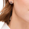 Kate Spade Spot The Spade Pave Halo Spade Studs Earrings in Clear/ Silver o0ru2605