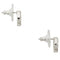 Kate Spade Spot The Spade Pave Halo Spade Studs Earrings in Clear/ Silver o0ru2605