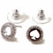Kate Spade Spot The Spade Pave Halo Spade Studs Earrings in Clear/ Silver o0ru2605