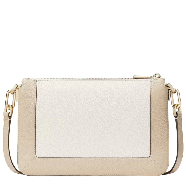 Kate Spade Lena Colorblock Double Compartment Crossbody Bag  in Light Sand Multi KH444